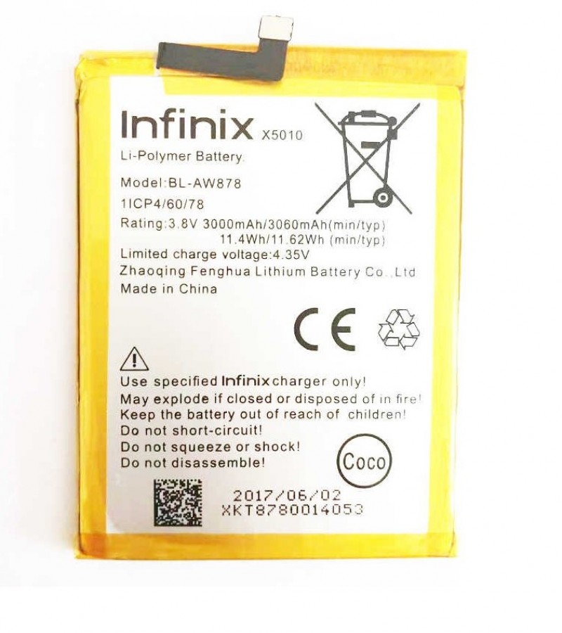 Infinix BL AW878 Battery For Infinix Smart X5010 With 3000 MAh Capacity