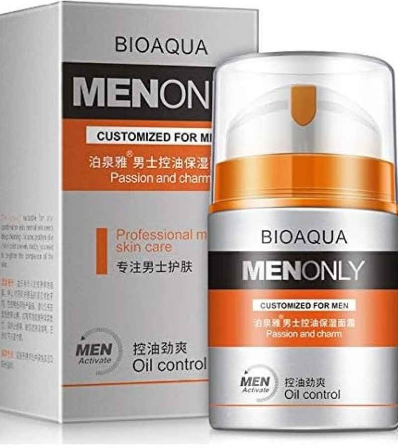 Bioaqua Menonly Customized Oil Control For Men Skin Care Anti-Wrinkle Moisturizing Face Cream