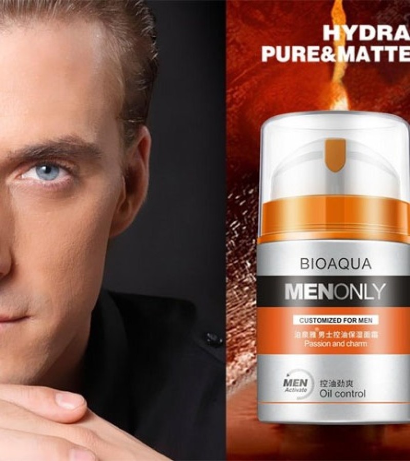 Bioaqua Menonly Customized Oil Control For Men Skin Care Anti-Wrinkle Moisturizing Face Cream