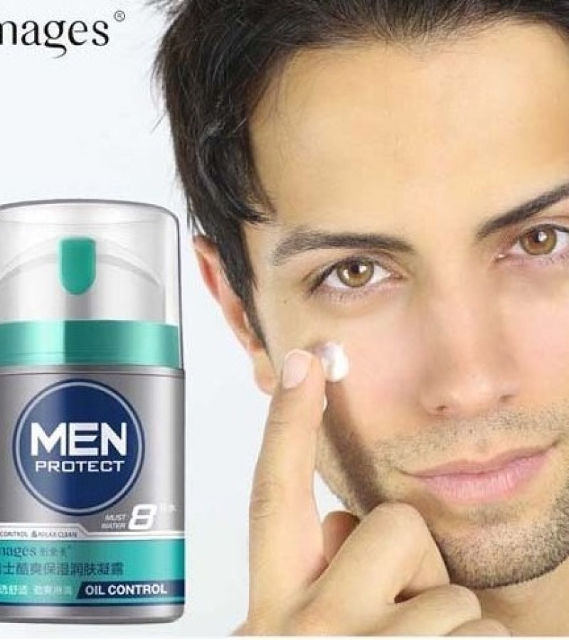 Images Men Protect Oil Control Hyaluronic Acid Serum Moisturizing Face Cream 50g