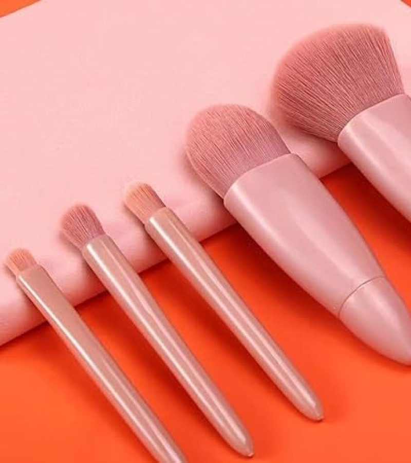 5pcs Complete Travel Makeup\cosmetic Brush Set with Mirror