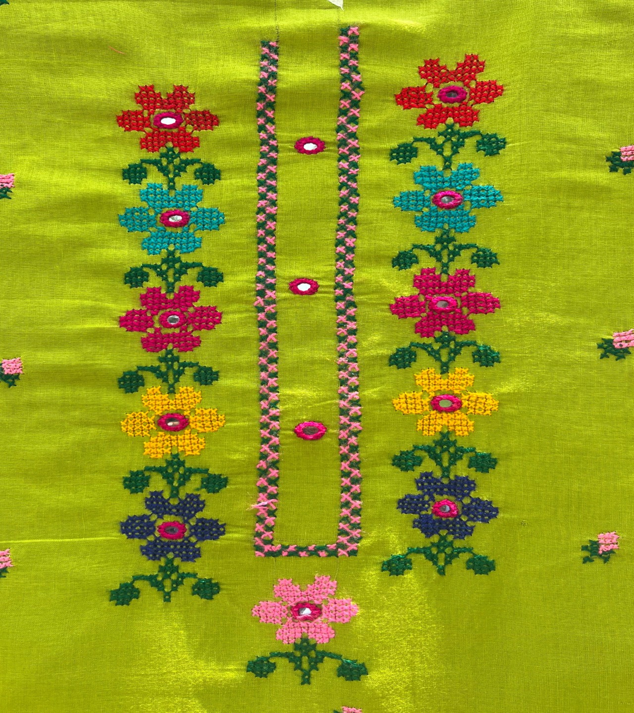 Women Embroidery 3 Piece Suit Cross Stich