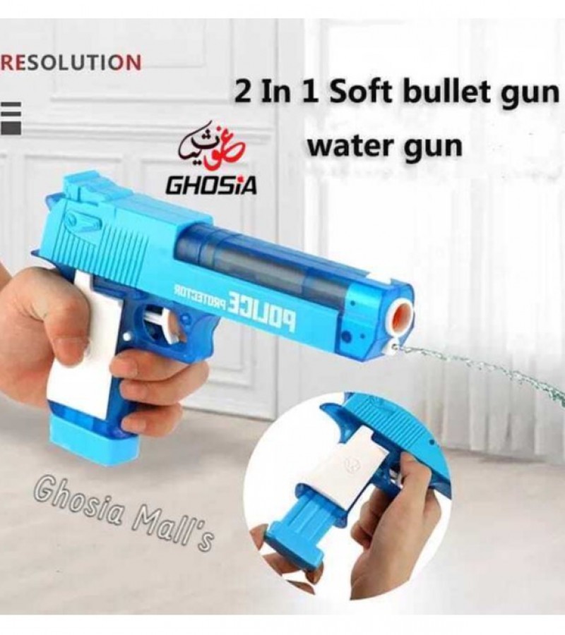 Cutie Soldier Police 2 in 1 Dual Function Bullet and Water Blast-10358
