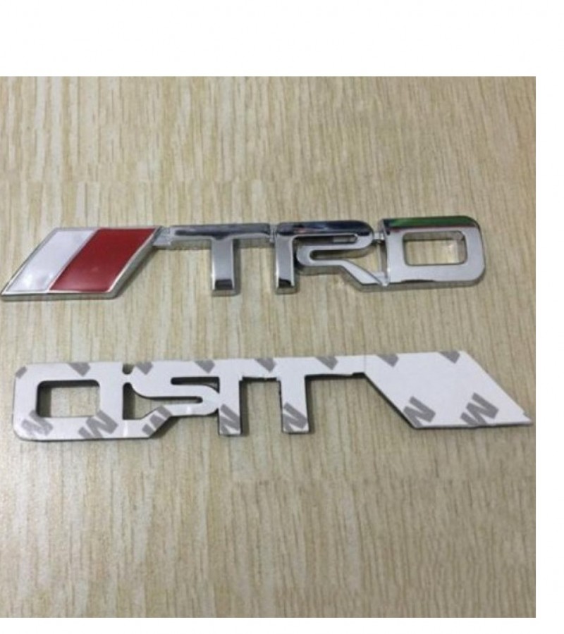 3D Metal TRD Logo Silver