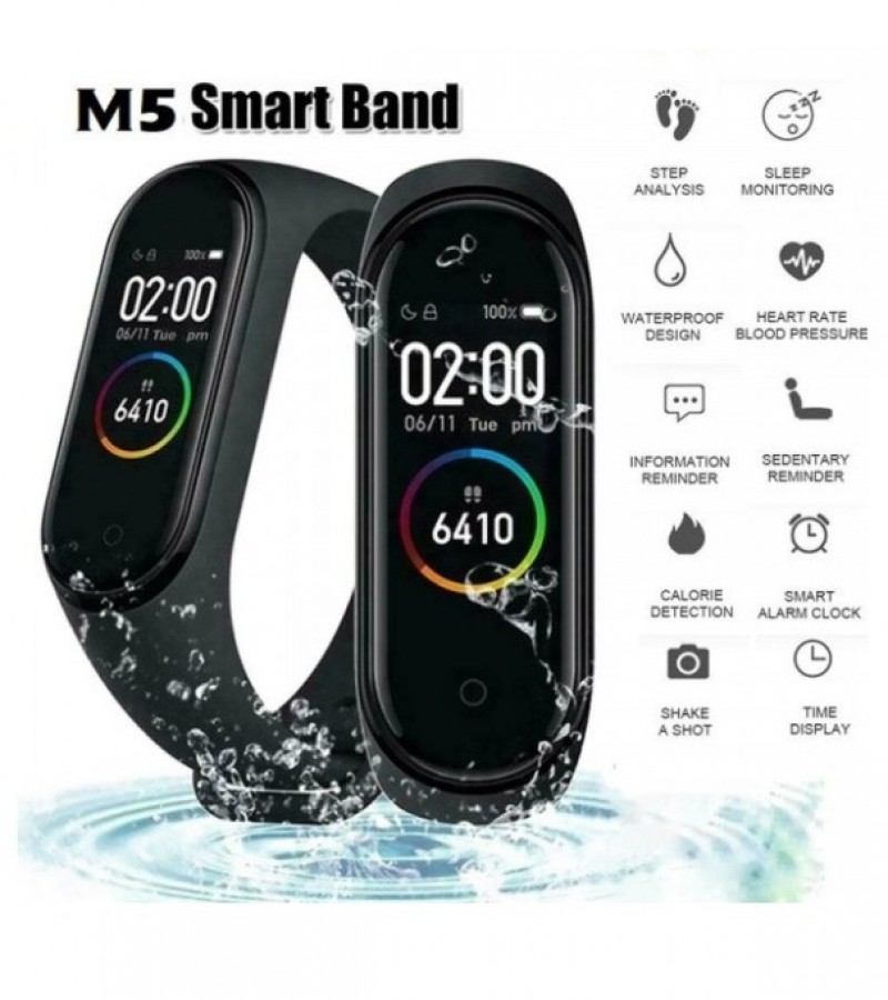 New M5 Band Sport Wristband Blood Pressure Monitor Heart Rate For Android And Ios