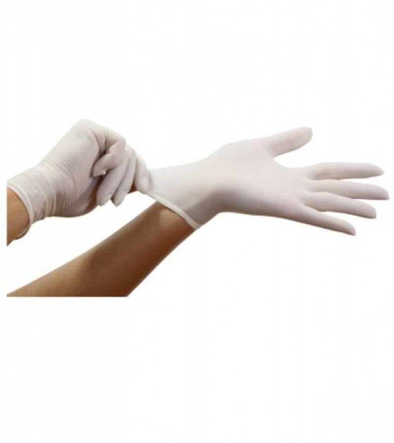 Pack of 50 Latex Medical Examination Gloves (Hypoallergenic & Smooth Surface)