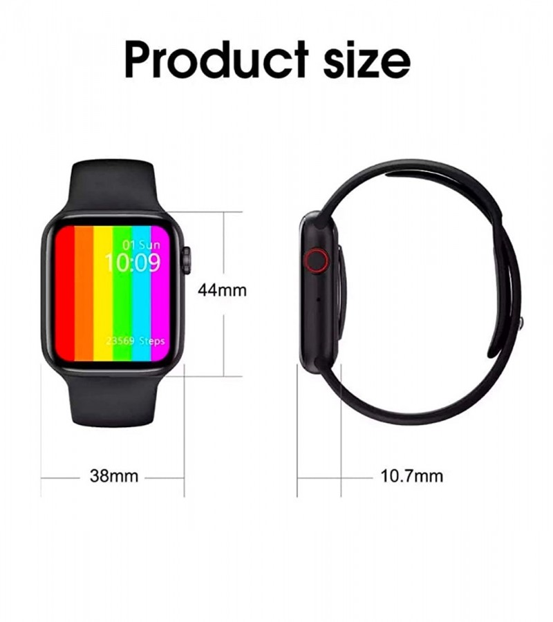 W26 Plus Smart Watch 44mm Size For Apple Watch Men Bluetooth Call 1.75 Inch Screen Rotation Function
