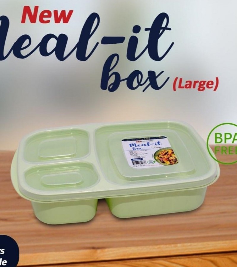 3 portion bento lunch box cum food storage container in different colors