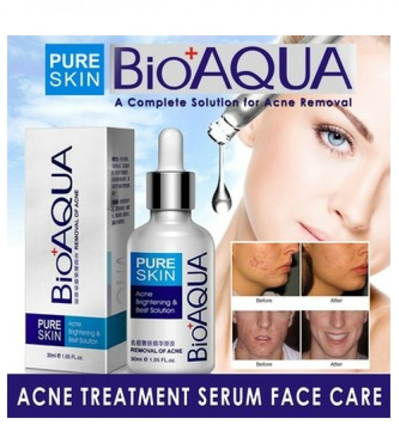 Bio Aqua Pure Skin Anti Acne Serum Facial Removal Solution Oil Control.