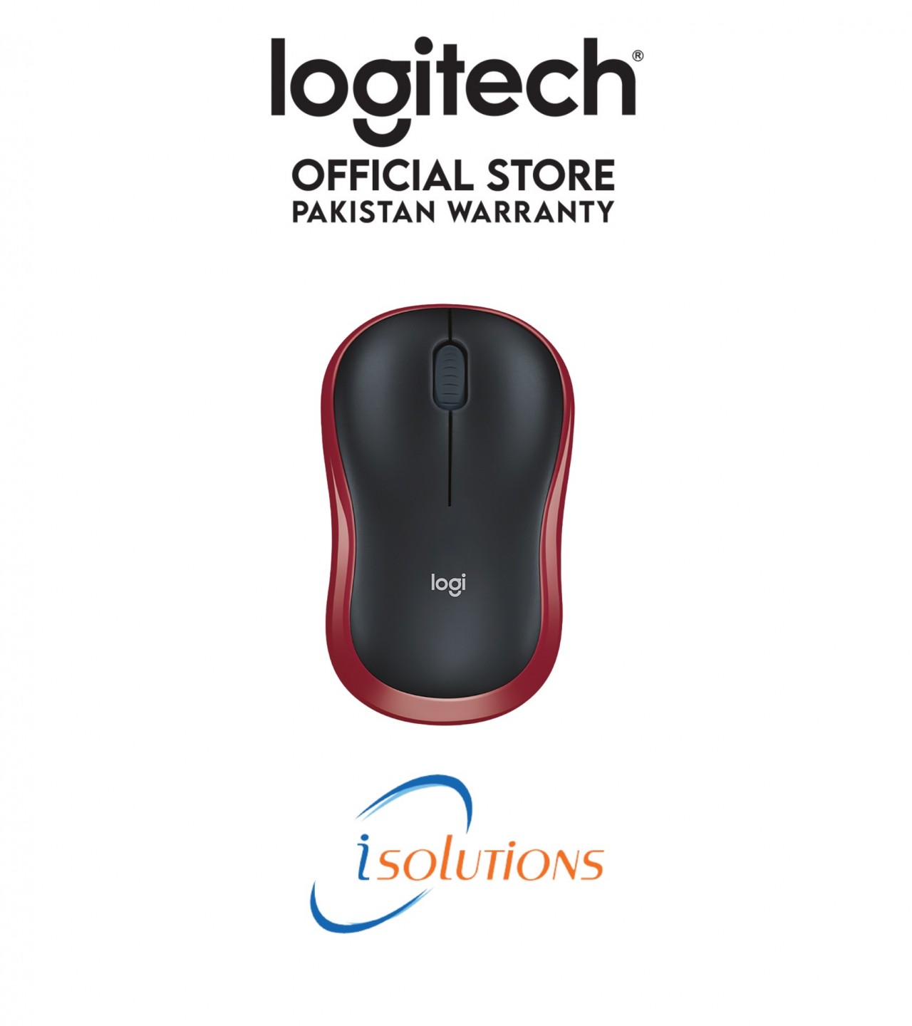 Logitech Wireless Mouse - M185 Red