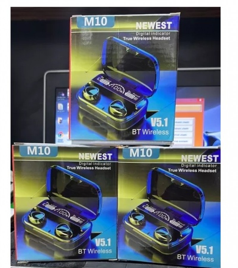 New M10 TWS Wireless Earphones