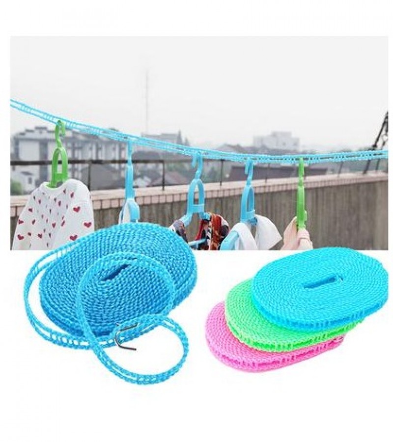 Outdoor 5m Length Nylon Non-slip Drying Clothes Hanger Rope