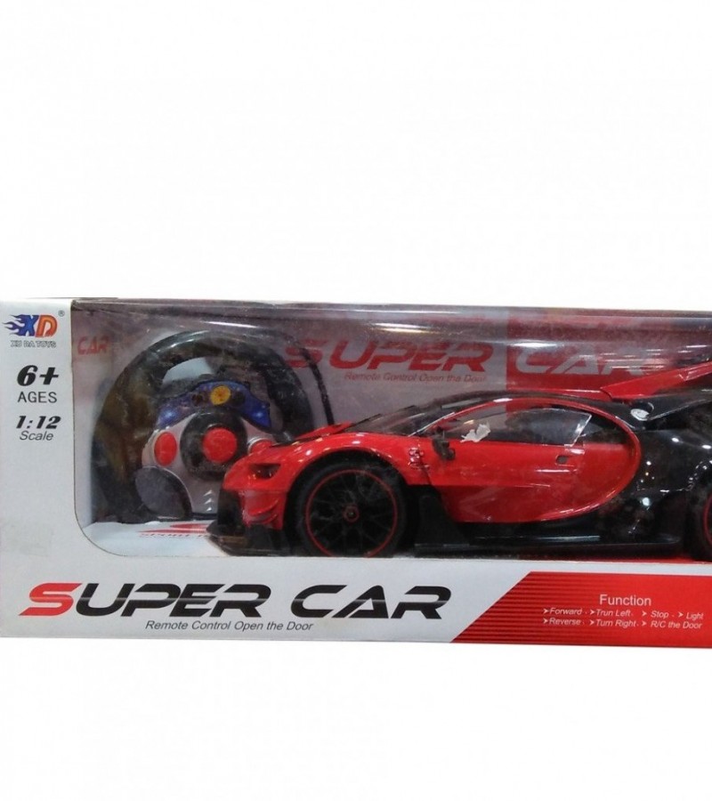 Remote Control Super Car For Children - For 6+ Ages - Red