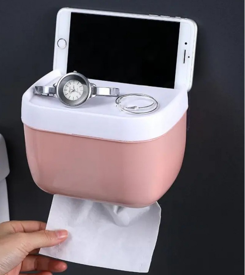 Small Mini Tissue Dispenser for Paper and Phone Wall