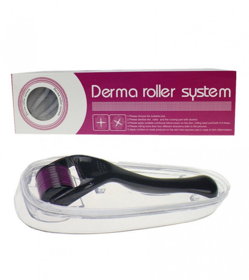 0.5 mm 540 Titanium Microneedle Derma Roller Skin Therapy For Acne, Wrinkles & Scar Remover