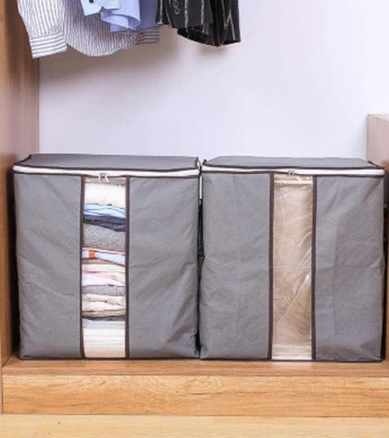 Home Square Storage Utility Box Fabric Cube Organizer Cloth Basket Bag Portable