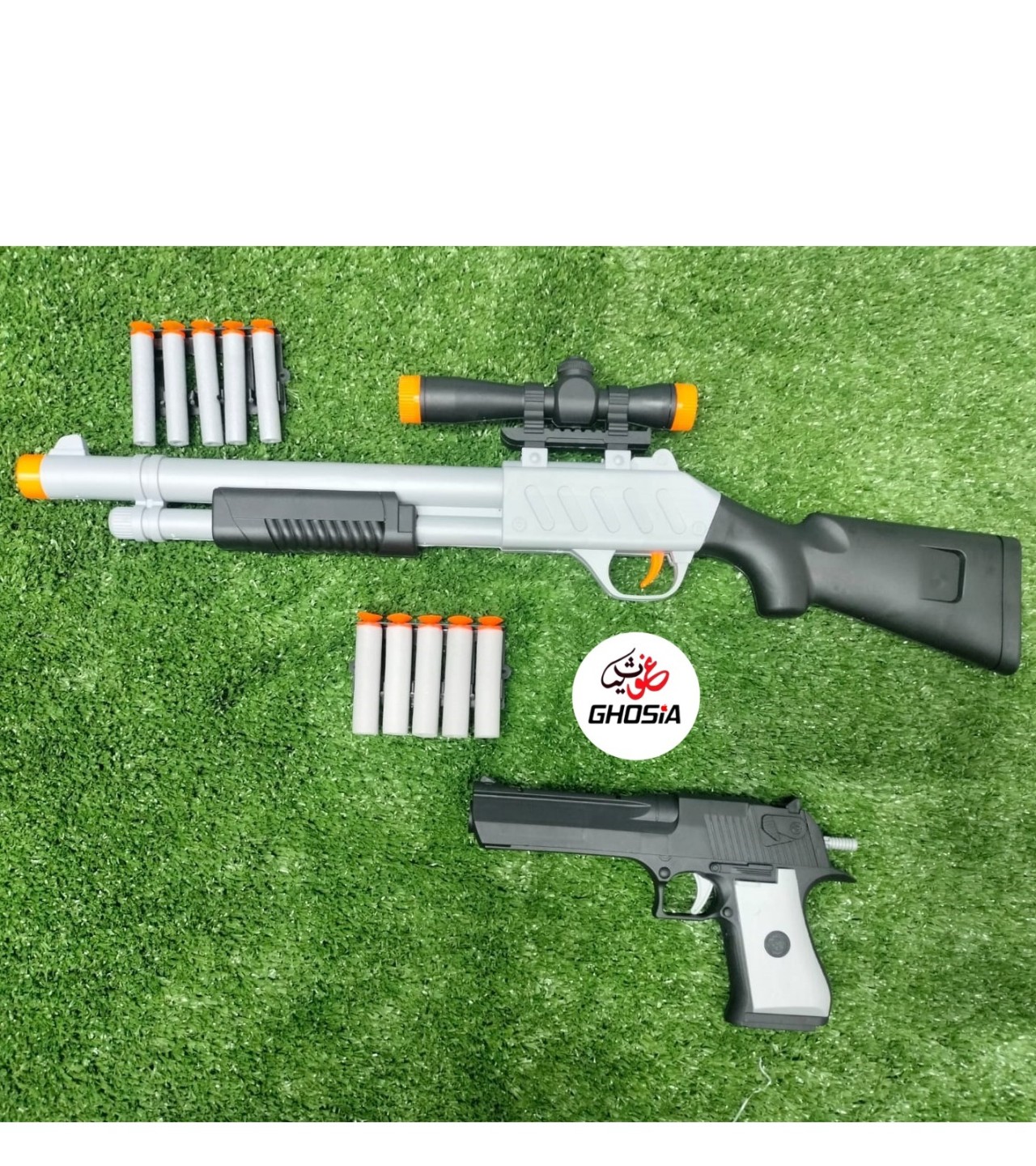 2 in 1 Soft Dart Nerf Launcher Toy Gun For Children Nerf Blaster Guns Toy With Soft Darts And Aim Board For Kids