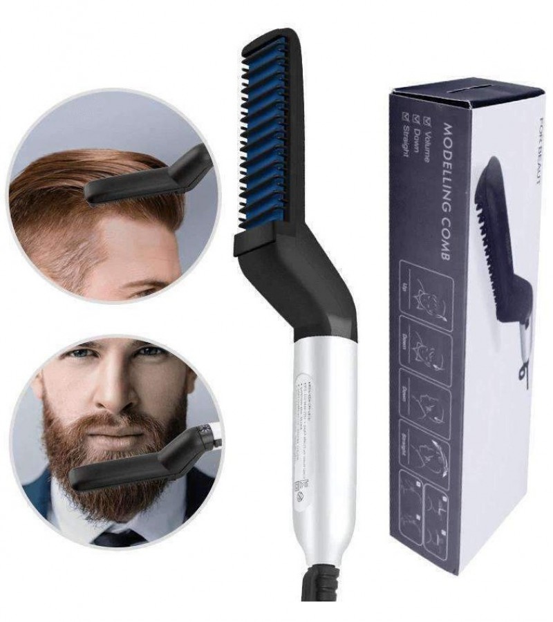 Reviews of Hair Beard Straightener modelling Comb Brush for Men & Women ...