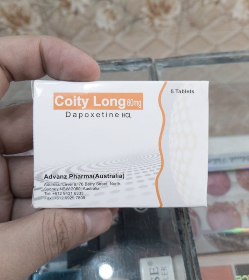 Coity long Depoxetine 60mg Timing Delay 5 Tablets Pack Made in Australia