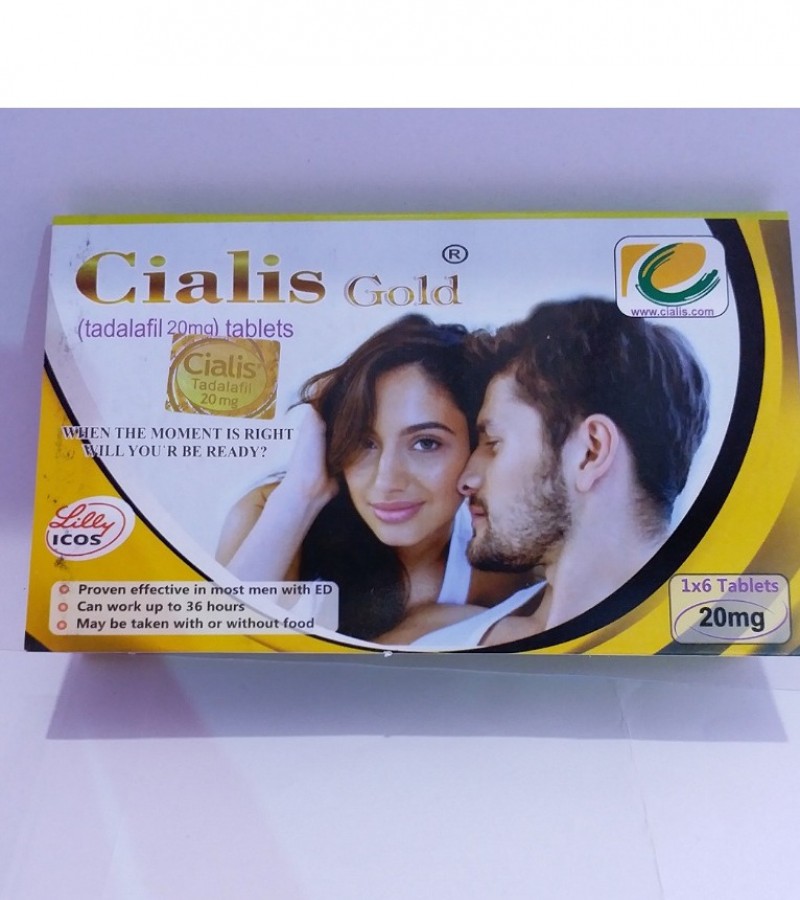 Lilly Cialis 20mg 6 Tablets Card GOLD Made in UK