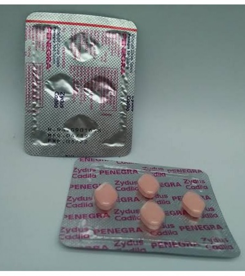 Original Zydus Pink Penegra 100mg 4 Tablets Strip