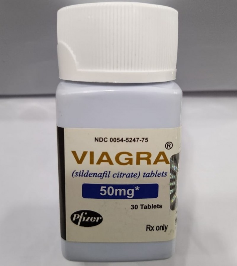 Pfizer Viagra 50mg 30 Tablets Jar Made in USA