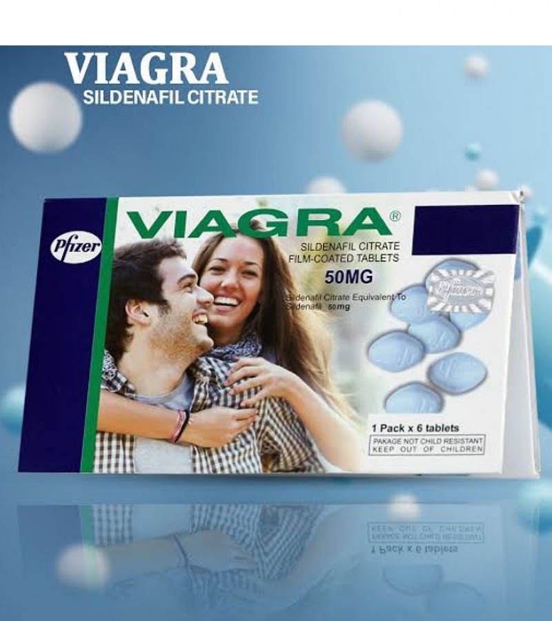 Pfizer Viagra 50mg 6 Tablets Card Made in USA