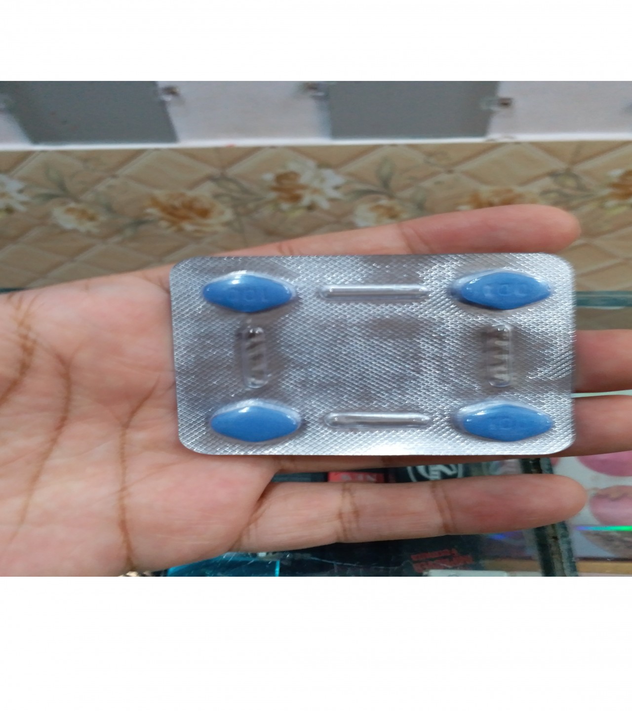 Original VEGA 100mg RX Sildenafil Citrate 4 Tablets Strip Made In India