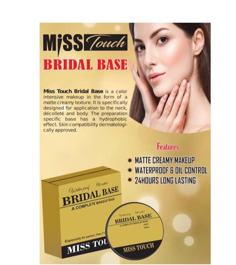 Original MISS TOUCH OIL CONTROL WATERPROOF BRIDAL BASE Shade Ivory