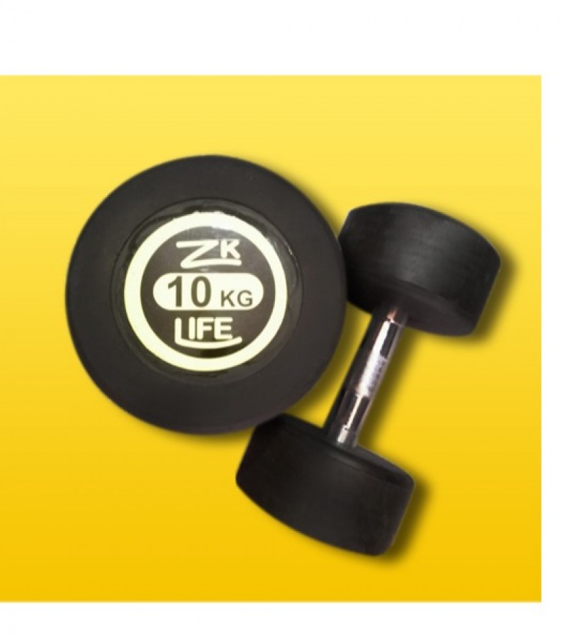 10KG RUBBER COATED DUMBBELLS PAIRS