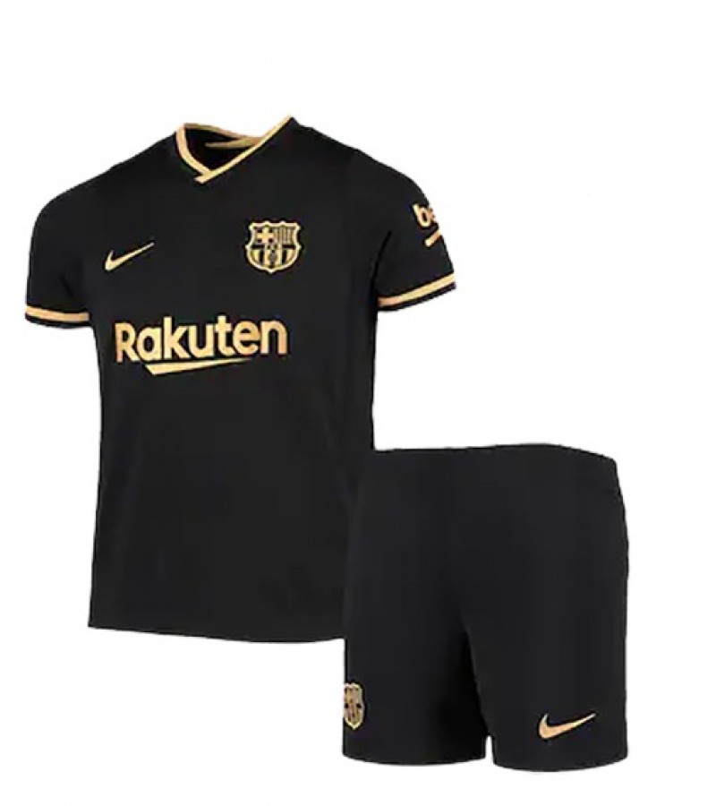Barcelona Black Football Kit Away Black Kit 2020-2021