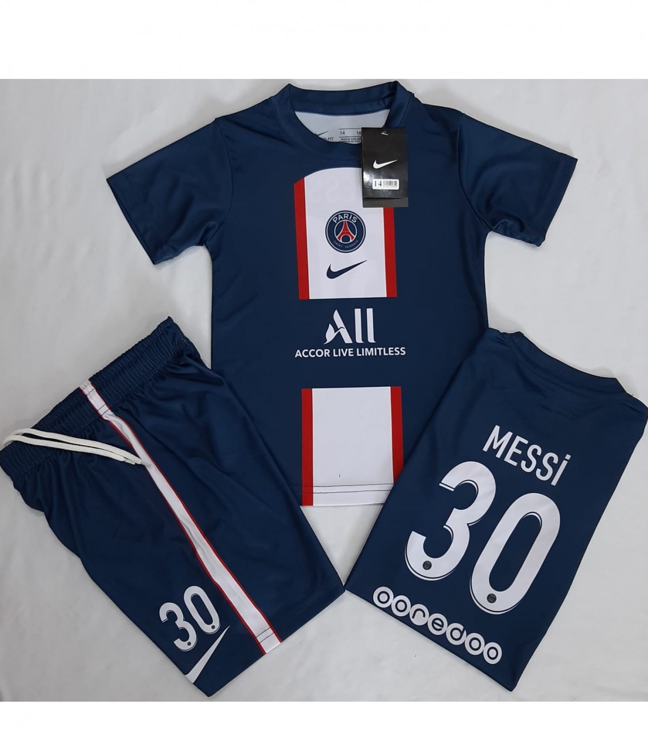 PSG Home Messi Kids Kit 2023