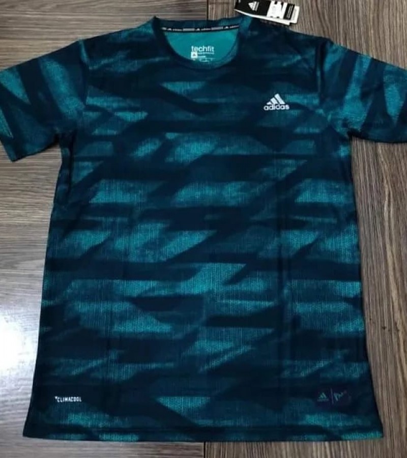 T Shirt Dri Fit Adidas Sea Blue