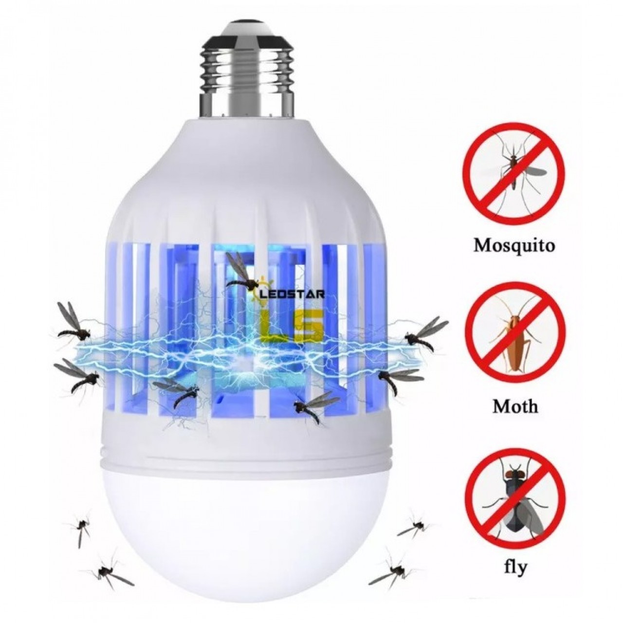 15W LED Mosquito Killer Bulbs Lamp Light Eco Mosquito Killer Household