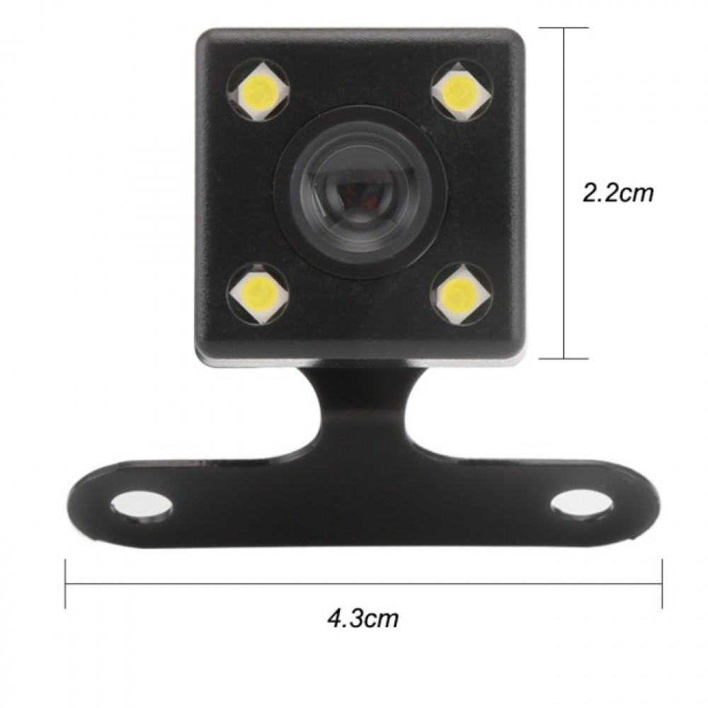 4 LED Reverse Camera Night Vision HD Rear View Camara Lens - 2.5mm