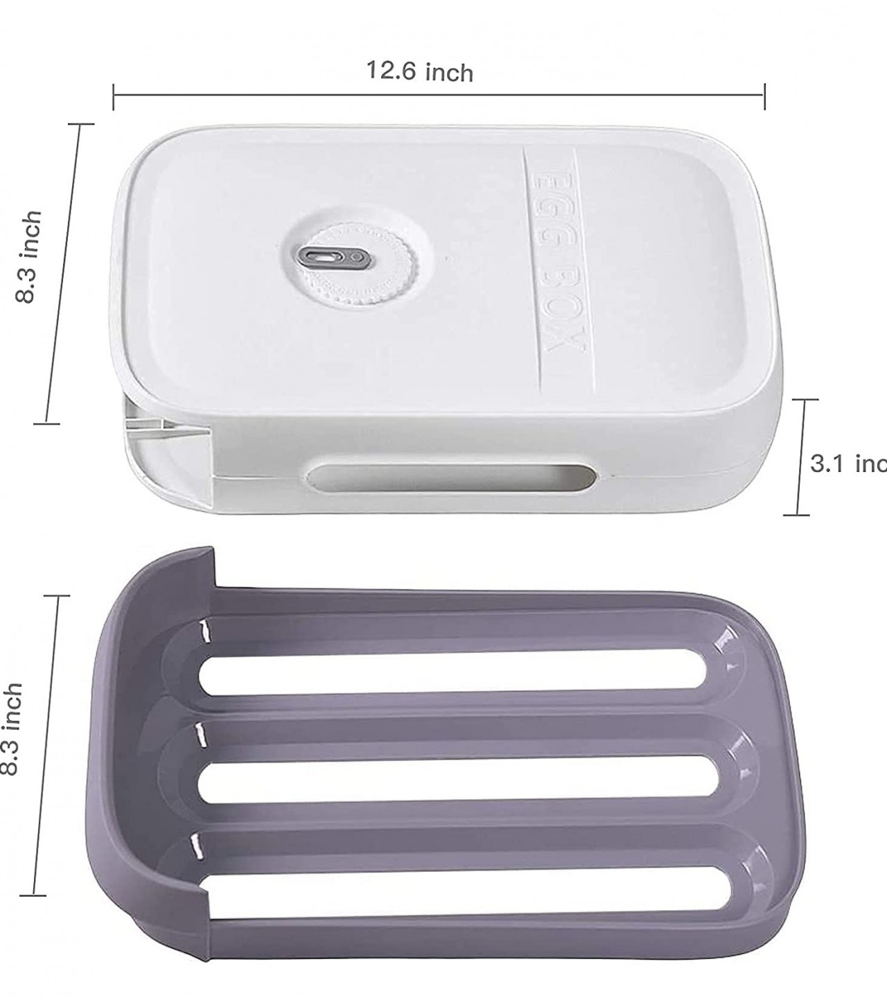 18 Grid 1 Layer containers Vacuum Drawer Type Organizer Storage Egg Tray Refrigerator Good Quality