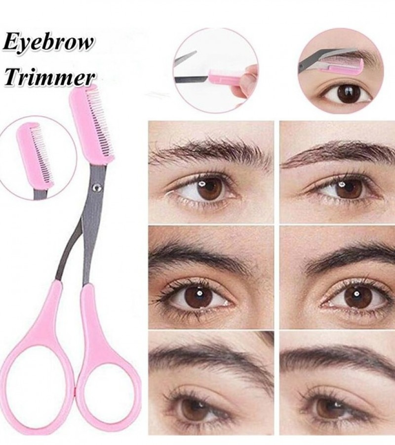 Eyebrow Trimmer With Comb Facial Hair Removal Grooming Shaping Clips Razor Trimer