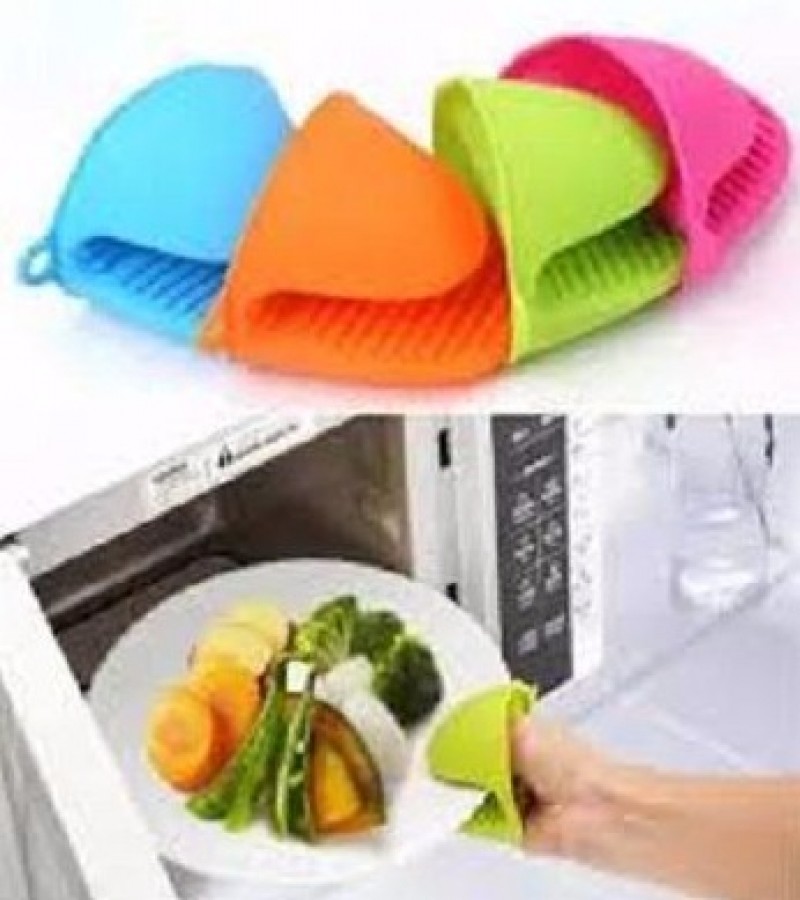 Pack Of 2 Silicon Hot Pot Holder - Multi Colour