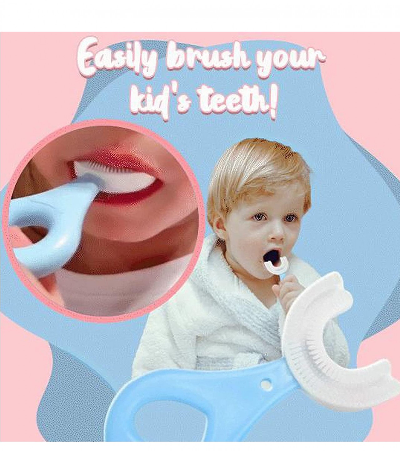U-Shaped Baby Toothbrush Children Teeth Cleaning Brush Kids for Mouth