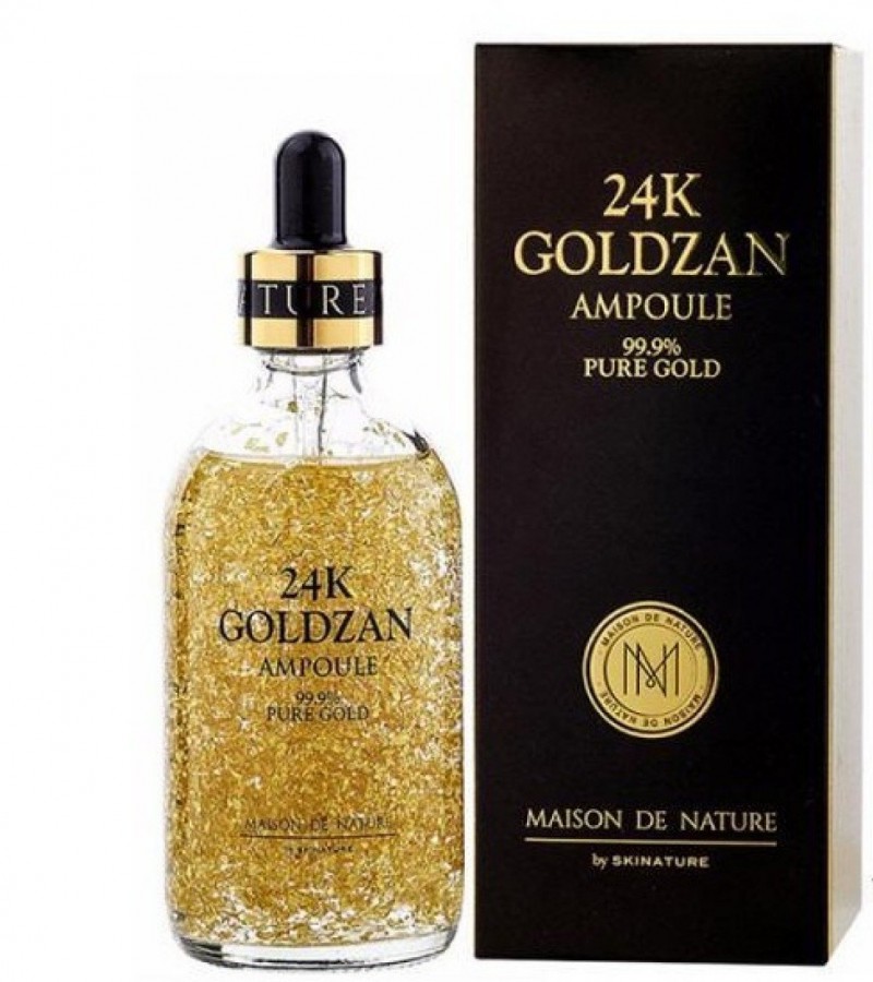 24K Goldzan Ampoule Gold Day Creams & Moisturizers Gold Essence Serum Makeup Primer