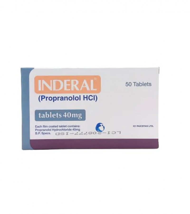 Inderal 40 mg film-coated tablets