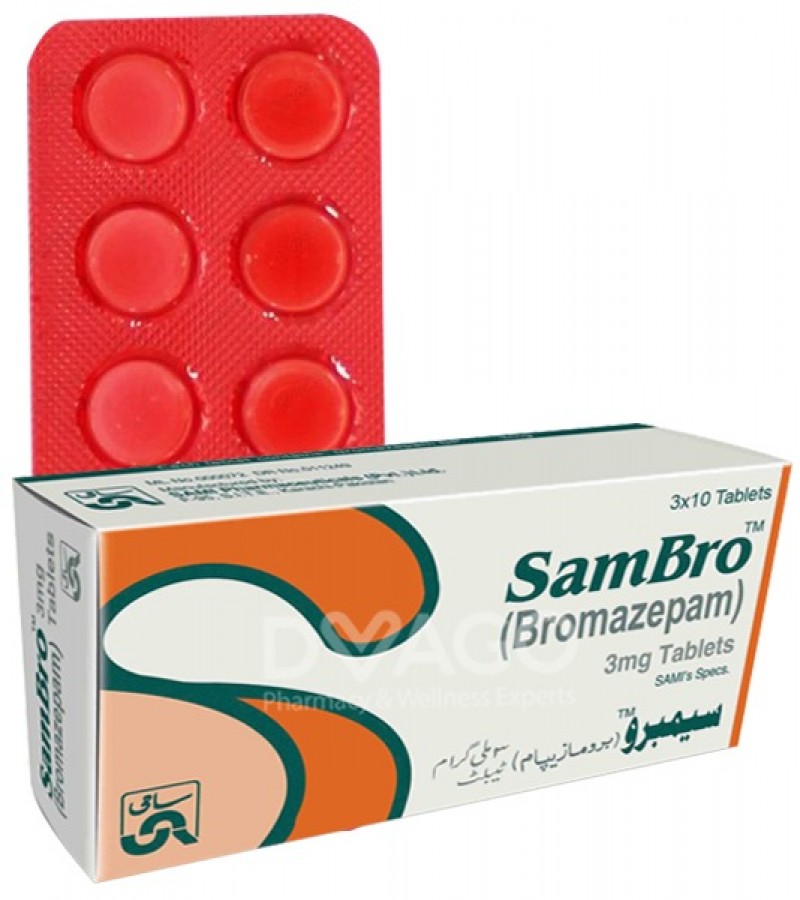 Sambro 3mg (Bromazepam3mg ) tablets sami