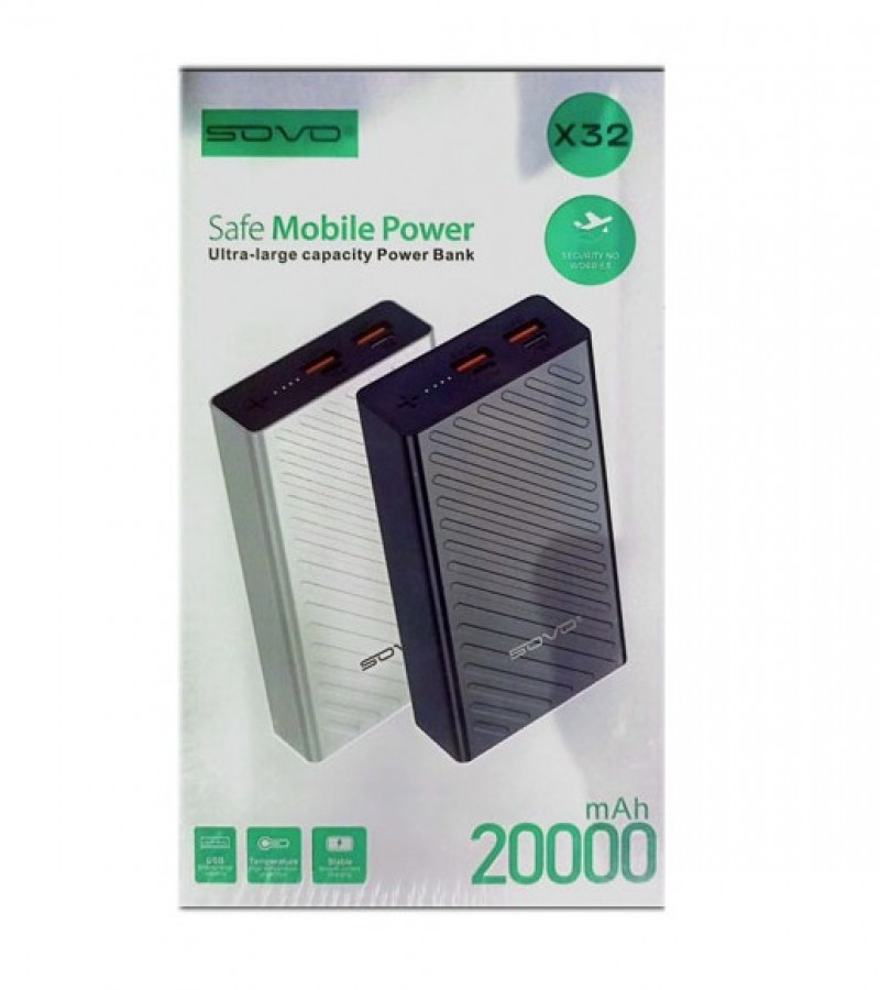 20000mAh Portable Power Bank SOVO X32