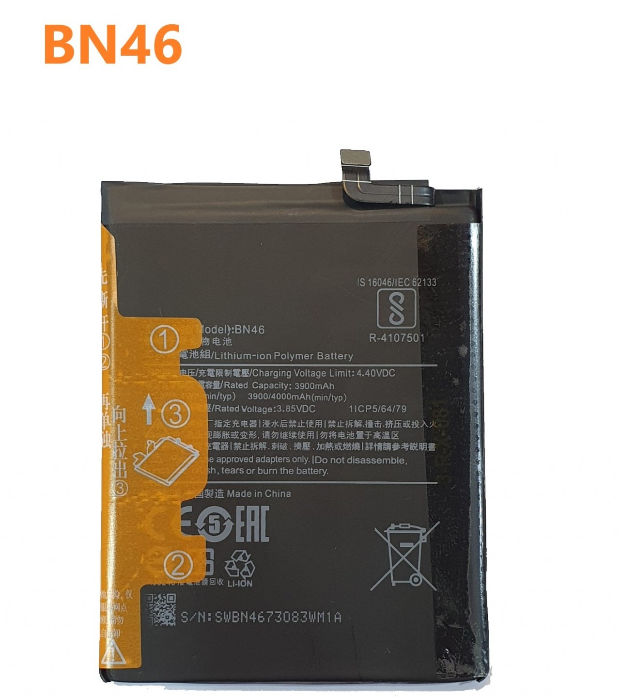 BN46 Battery For Xiaomi Redmi 7 Redmi Note 6 redmi note 8 redmi note 8T Capacity-4000mAh