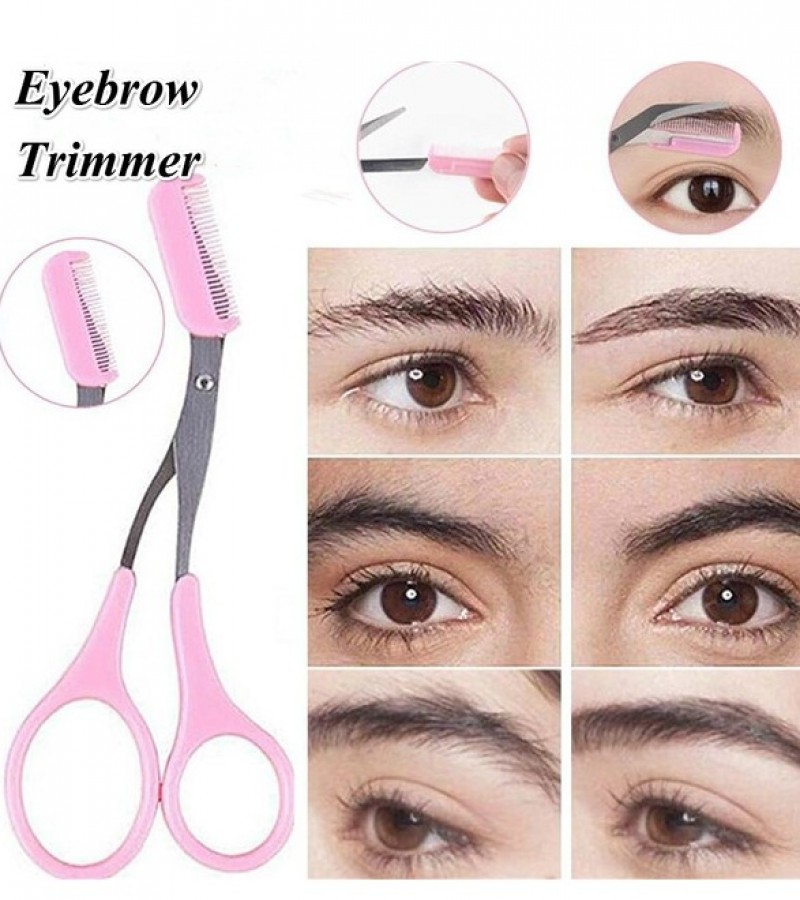 Eyebrow Trimmer With Comb Facial Hair Removal Grooming Shaping Clips Razor Trimer