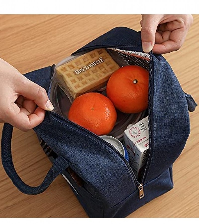 Insulation HOT and COLD Canvas Lunch Bag Aluminum film Bag - Multi