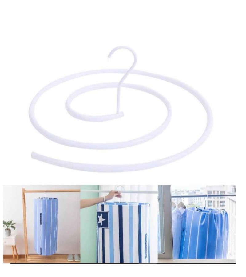 Metal-spiral drying hanger Round Bed Drying Rotating Shelves Laundry Storage Organizer