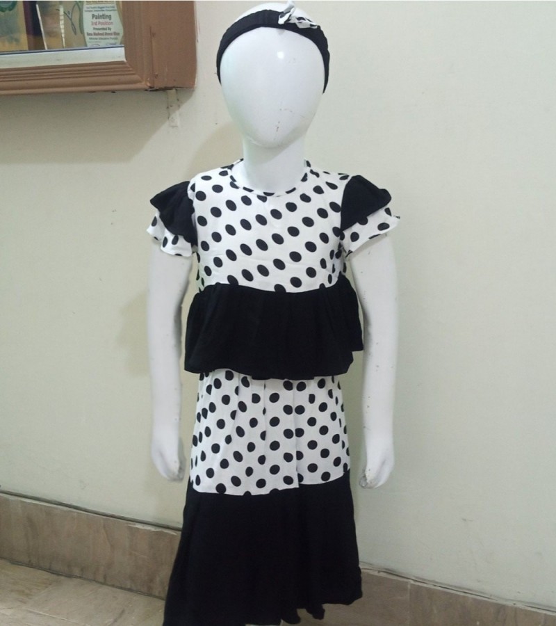 Latest Baby girl Suit with Blouse in black color