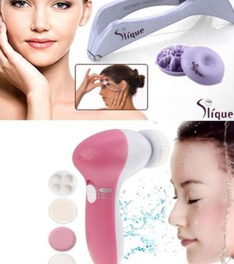 Pack of 2 - Body Hair Threader and 5 in1 Face Massager