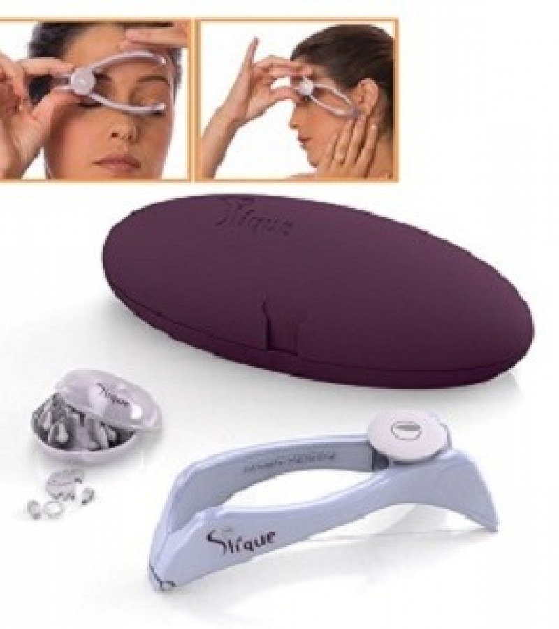 Slique Eyebrow Face And Body Hair Threading Tweezers Removal System Kit